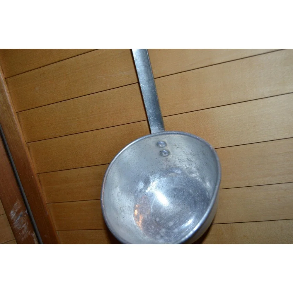 Vintage Ladle Scoop Aluminum French Market Farmhouse Cottage Core Country